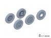 E.T. Model P35-135 WWII German Schwimmwagen Type166 Sagged wheels Narrow For TAMIYA Kit 1/35